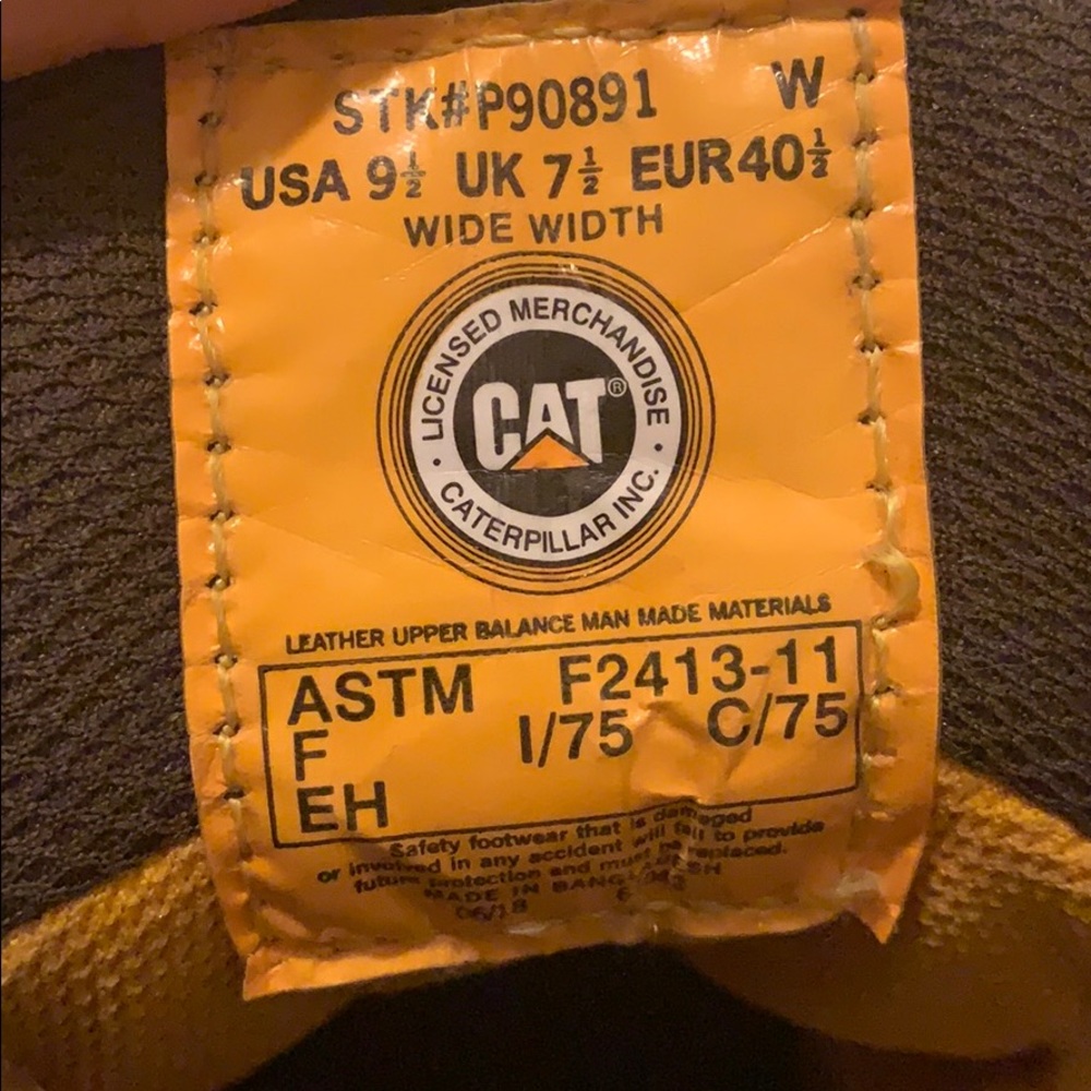 Cat Brand Work Boot W/ Composite Toe, Waterproof - image 4